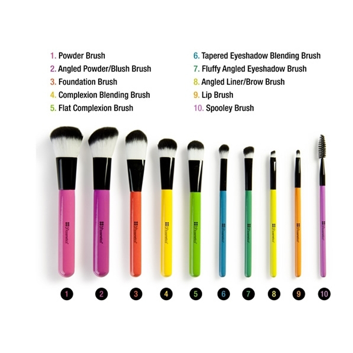 Bộ Cọ Trang Điểm 10 Cây BH Cosmetics Pop Art BHBO44